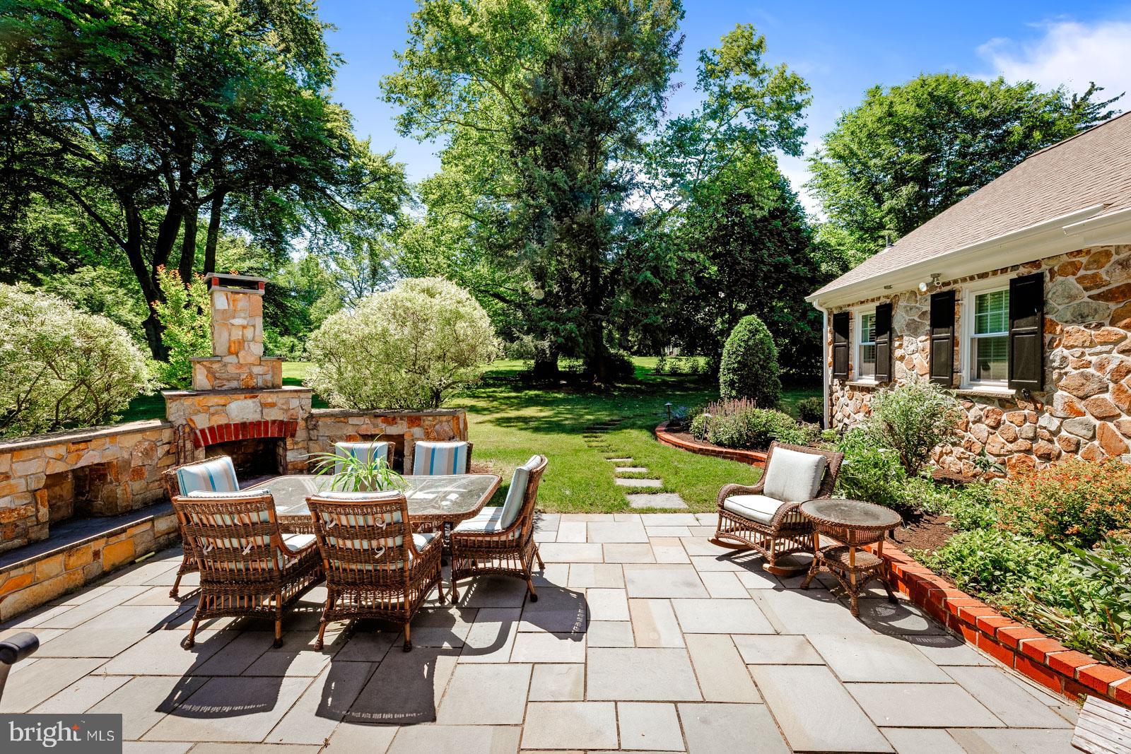 1700 Old Welsh Road Huntingdon Valley, PA 19006 - Photo 73 of 105 a view of backyard with seating area and green space