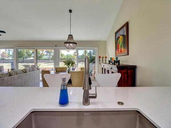 a view of dining room and window
