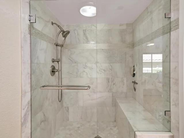 a patio with water table and chairs