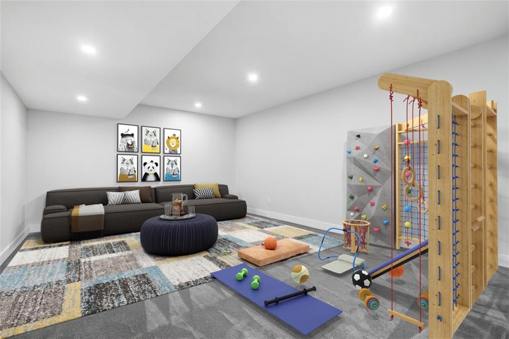 2339 Old Greentree Road Carnegie, PA 15106 - Photo 24 of 48 a living room with furniture and a flat screen tv