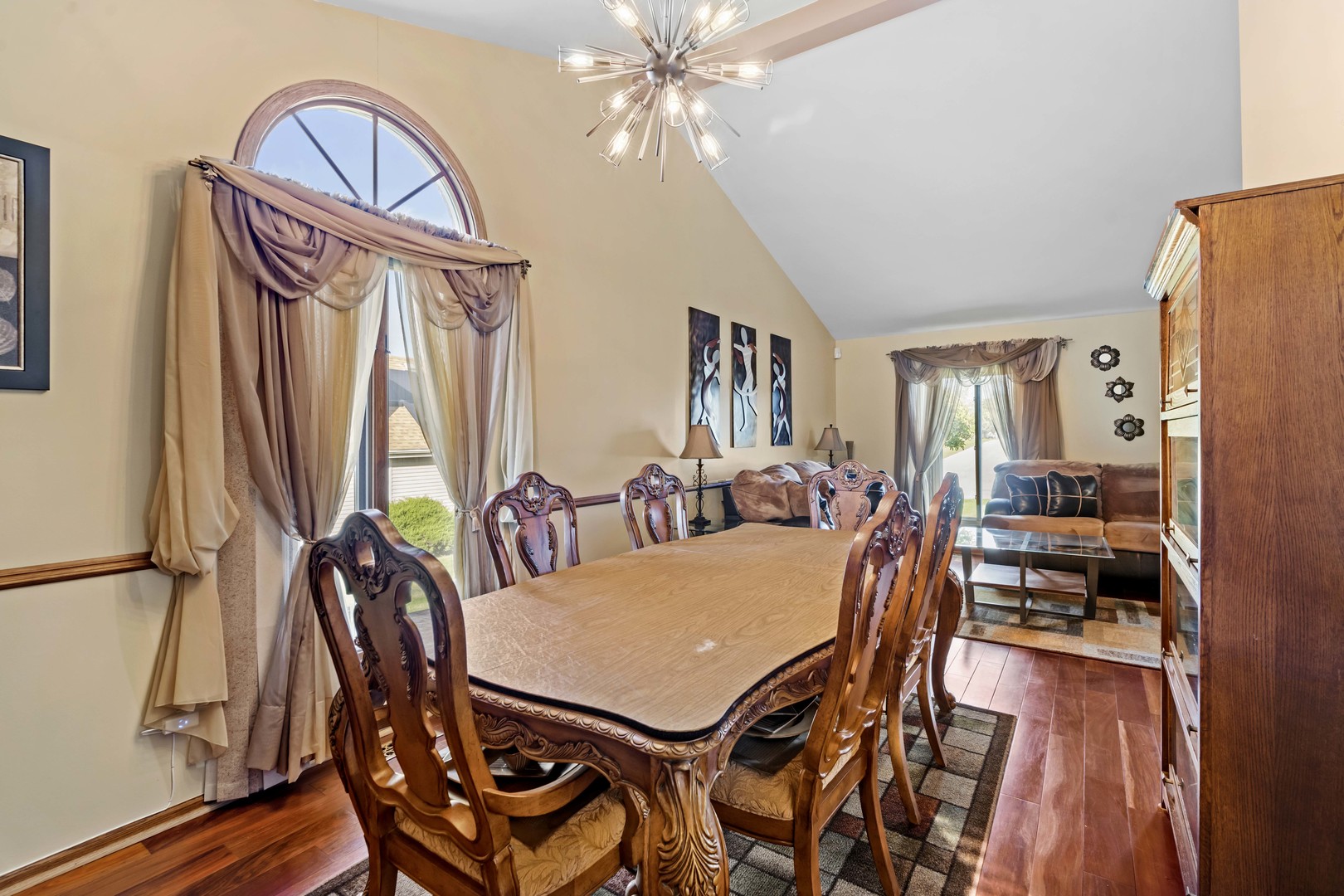 3686 Ronald Road Crete, IL 60417 - Photo 8 of 35 a view of a dining room with furniture window and wooden floor