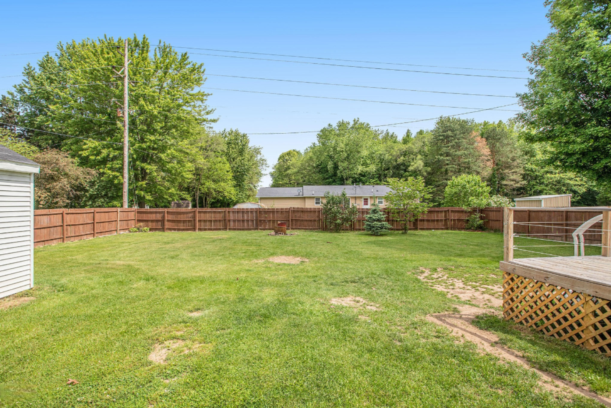 985 Miller Road Plainwell, MI 49080 - Photo 14 of 16 Fenced rear yard