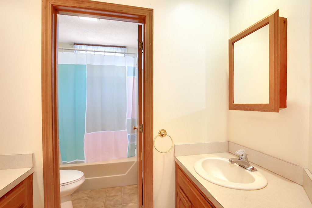 3 Jennifer Road Lowell, MA 01854 - Photo 14 of 25 a bathroom with a granite countertop sink and a mirror