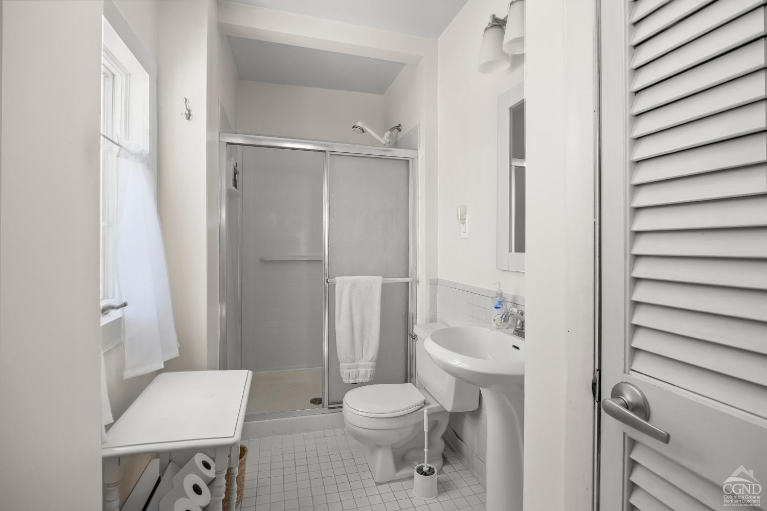 1235 Ira Vail Road Leeds, NY 12451 - Photo 13 of 35 a bathroom with a toilet sink and shower