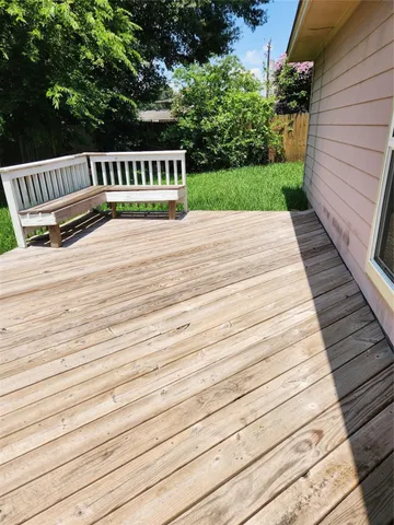 a view of deck with a patio
