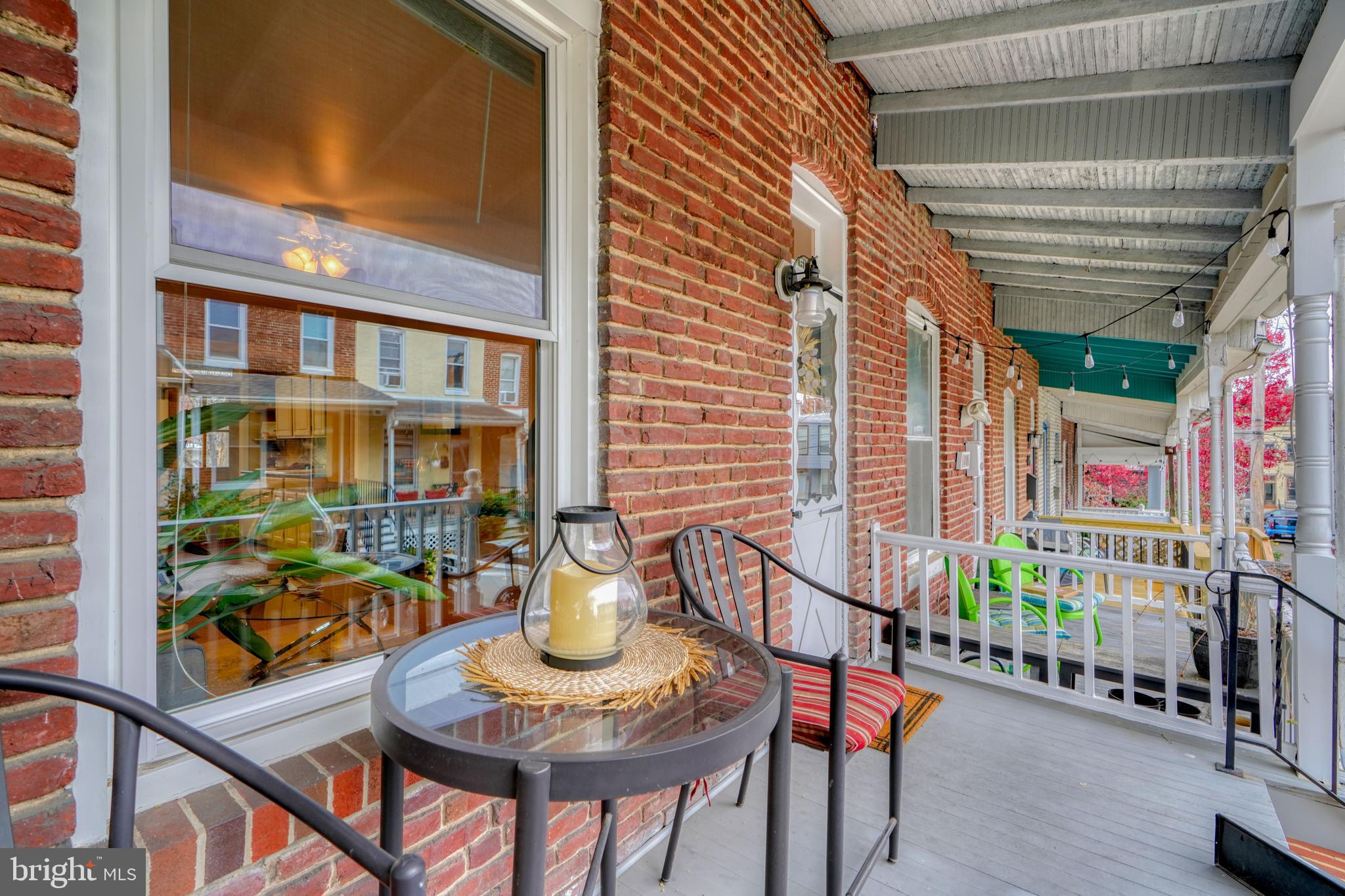 Front porch to watch the world go by.