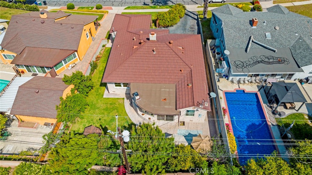 818 Bethany Road Burbank, CA 91504 - Photo 20 of 23 an aerial view of a house with a swimming pool