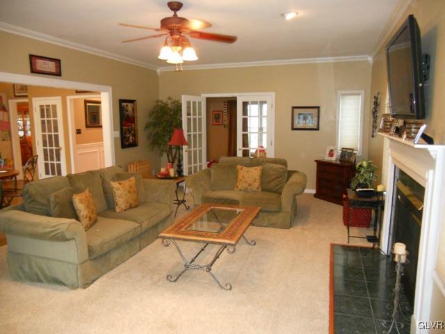 1740 Deer Path Road Easton, PA 18040 - Photo 5 of 30 Family room off kitchen with fireplace.