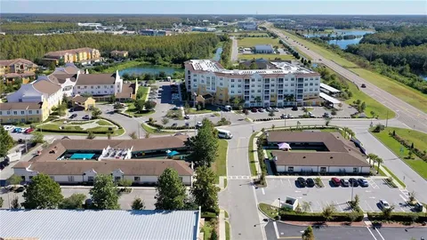 an aerial view of multiple house