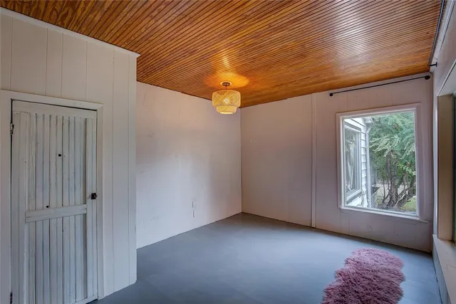 a view of a porch with furniture