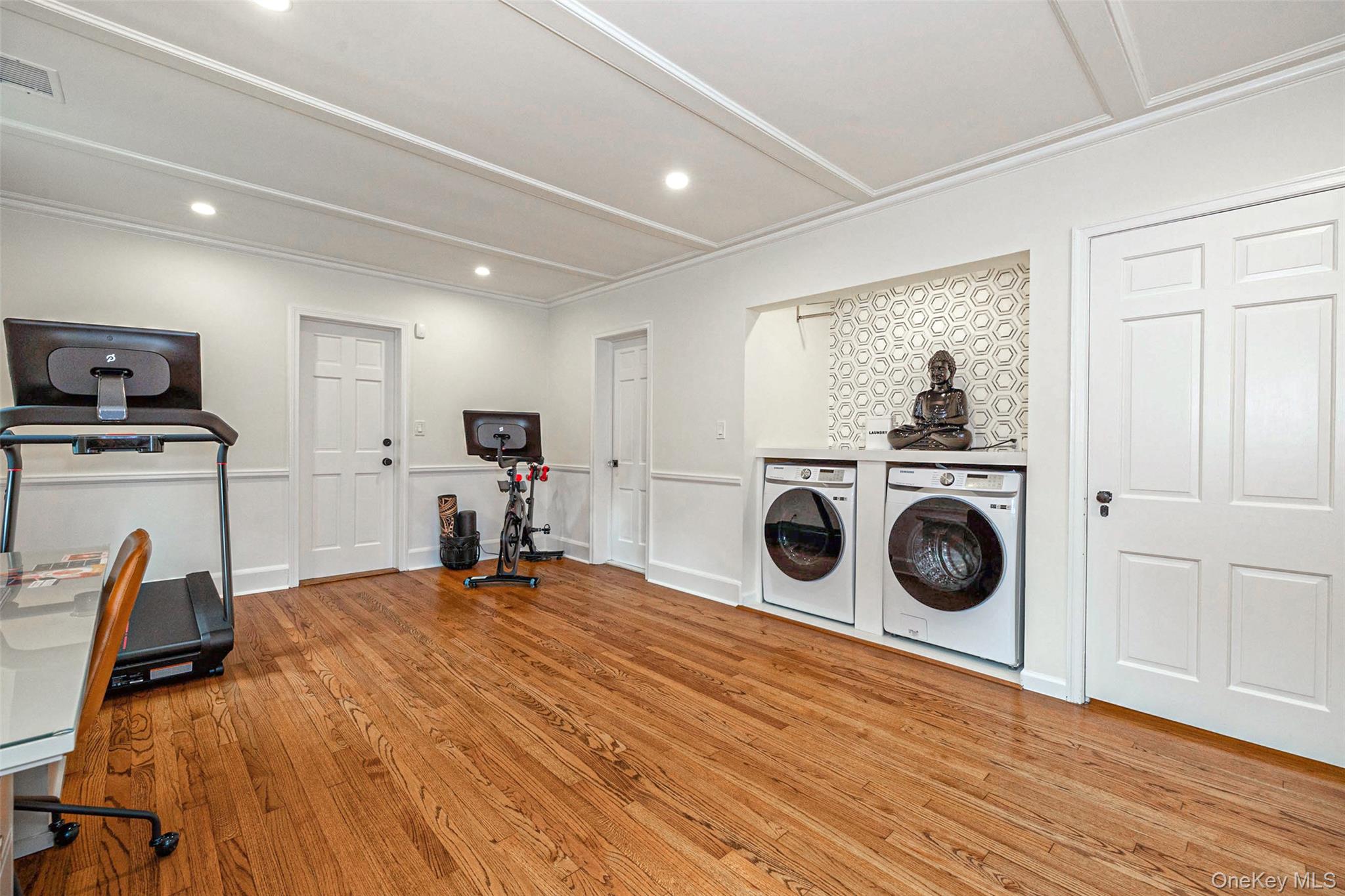 18 Lakeside Drive Rye, NY 10580 - Photo 34 of 43 a view of a kitchen with a stove wooden cabinets and entryway