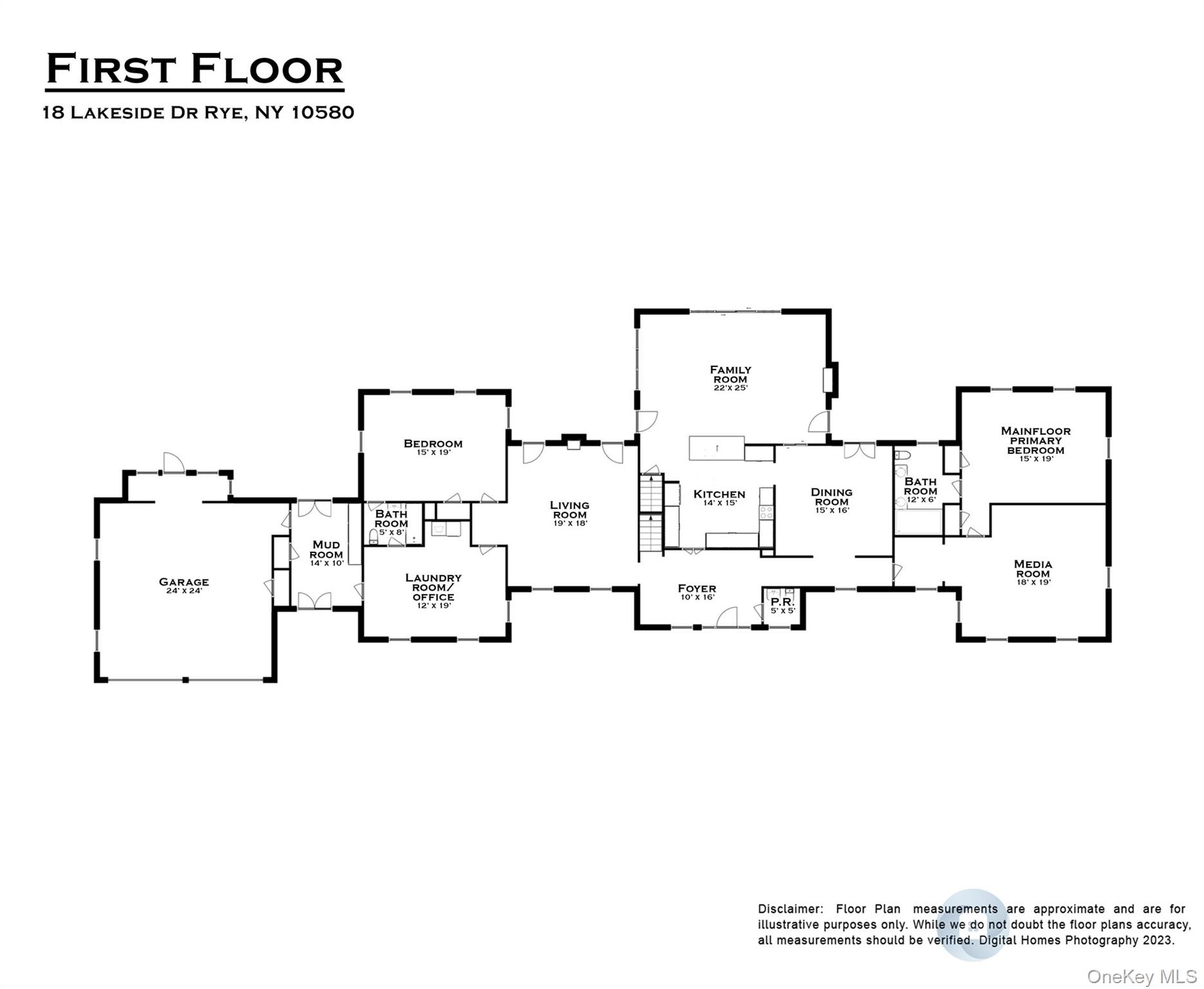 18 Lakeside Drive Rye, NY 10580 - Photo 41 of 43 a picture of a floor plan