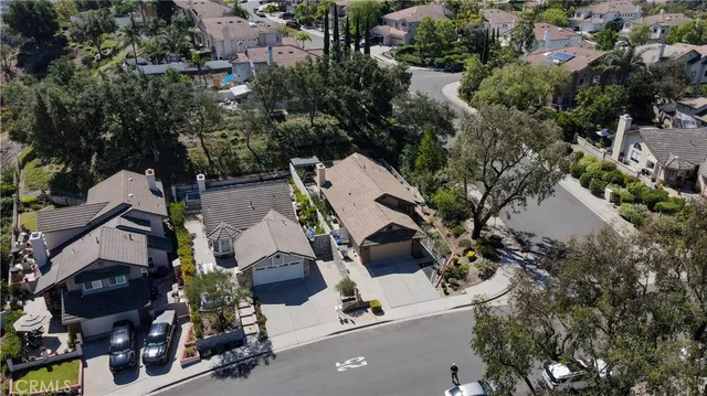a park view with a slide