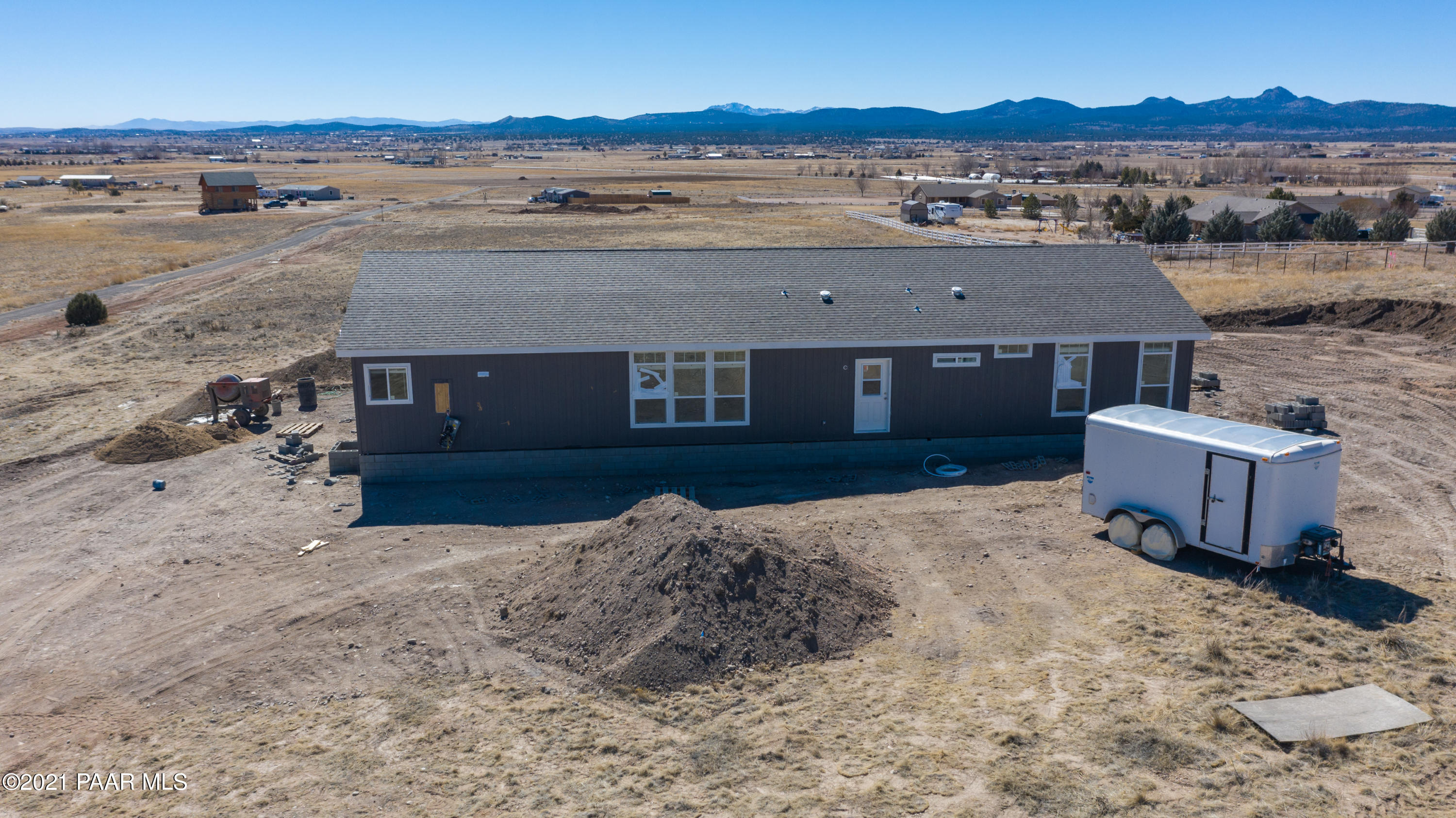 25818 North Riesling Lane Paulden, AZ 86334 - Photo 3 of 3 an aerial view of a house with a yard