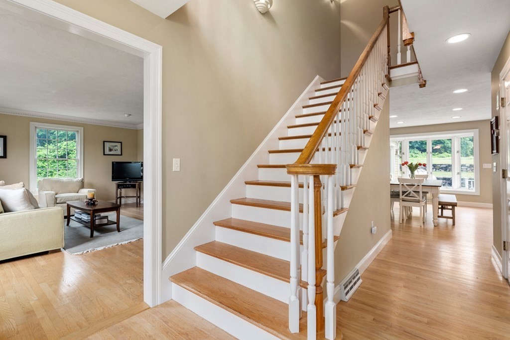 181 Maple Street Sherborn, MA 01770 - Photo 22 of 41 a view of entryway and hall with wooden floor