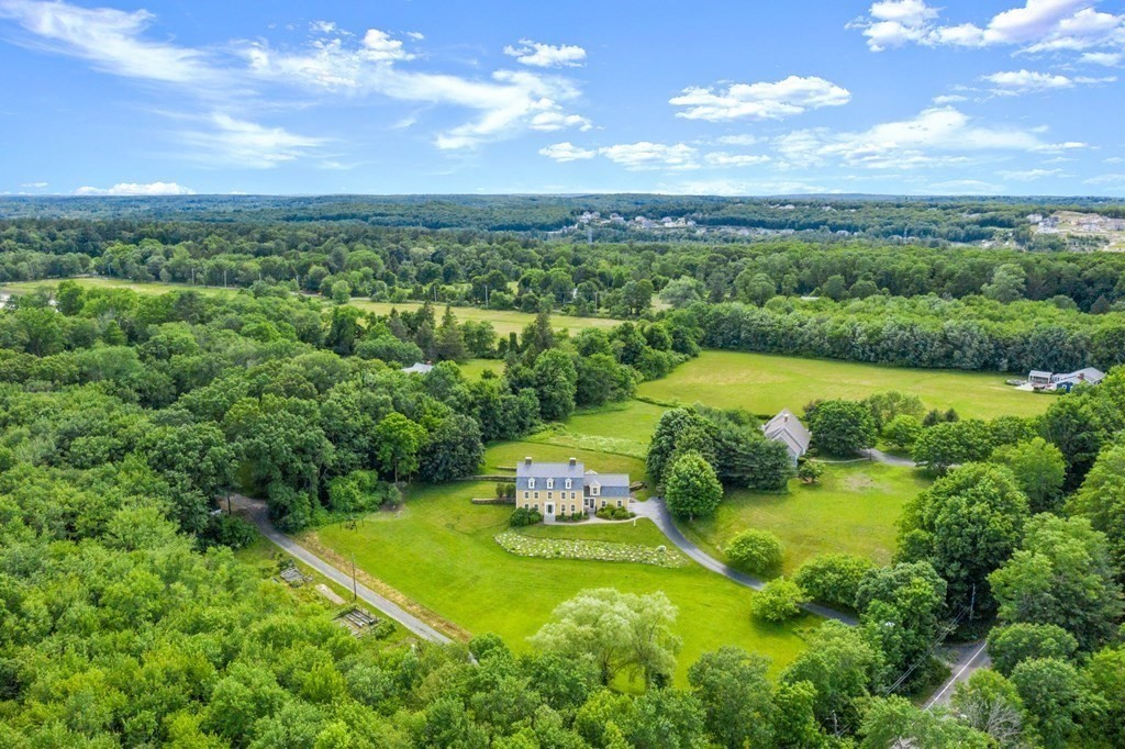 181 Maple Street Sherborn, MA 01770 - Photo 5 of 41 an aerial view of a houses with a yard