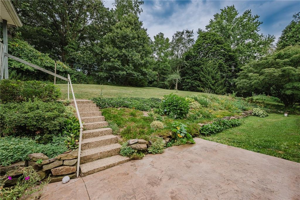 145 Hood School Road Indiana, PA 15701 - Photo 2 of 46 a view of a garden with stairs