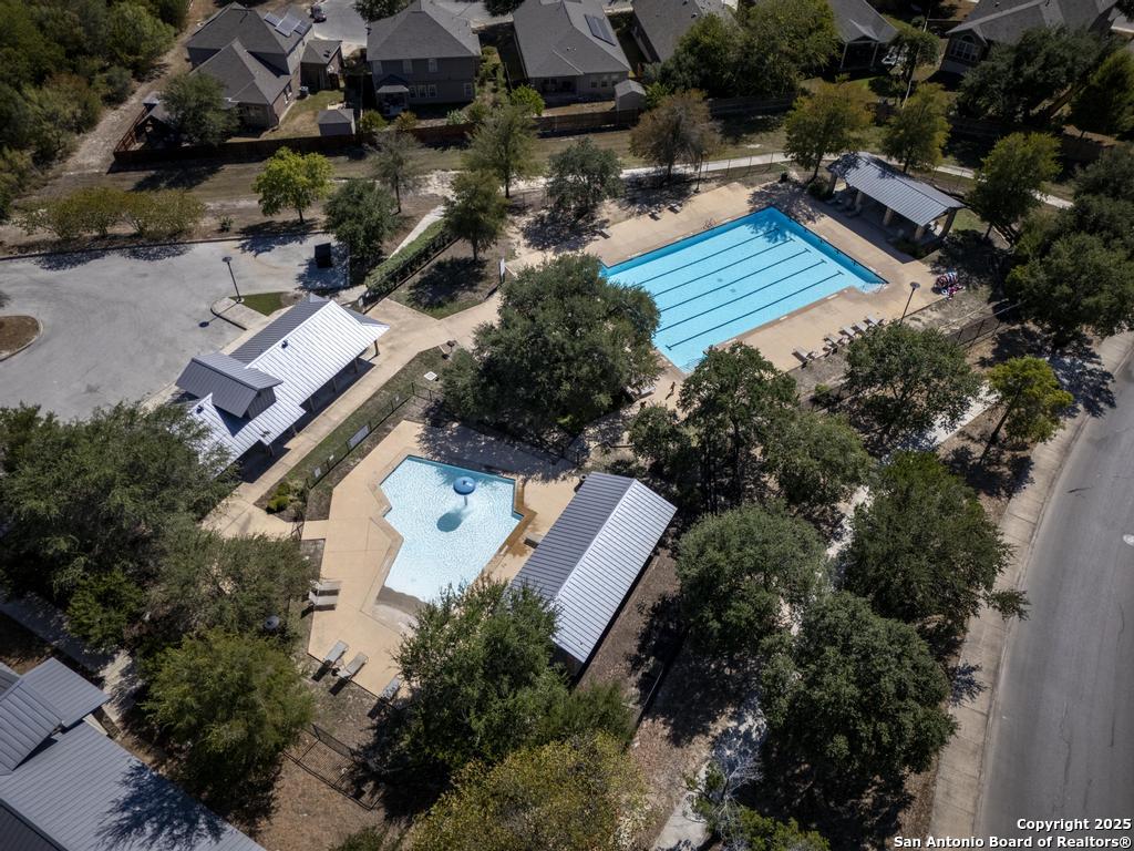 12805 Big Tank Ranch San Antonio, TX 78245 - Photo 33 of 35 an aerial view of house with a swimming pool