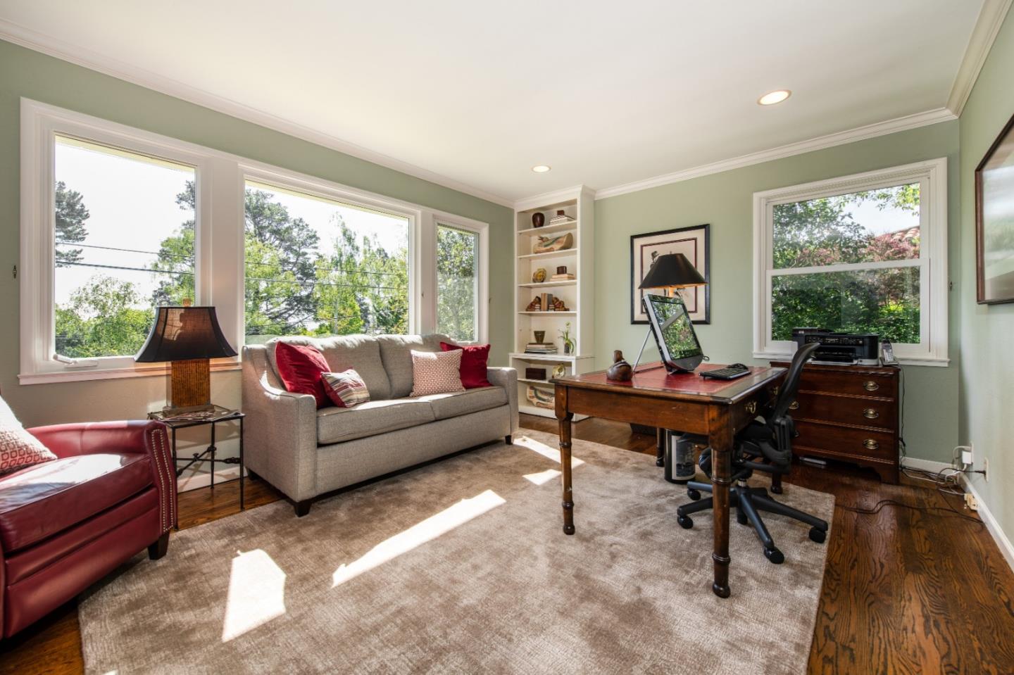 835 Longview Road Hillsborough, CA 94010 - Photo 20 of 31 a living room with furniture and a large window