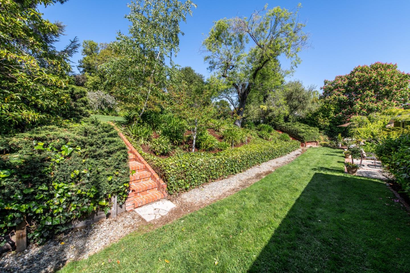 835 Longview Road Hillsborough, CA 94010 - Photo 28 of 31 a view of a garden with a flower in a garden