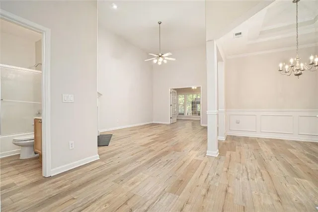 a view of livingroom with hardwood floor and window