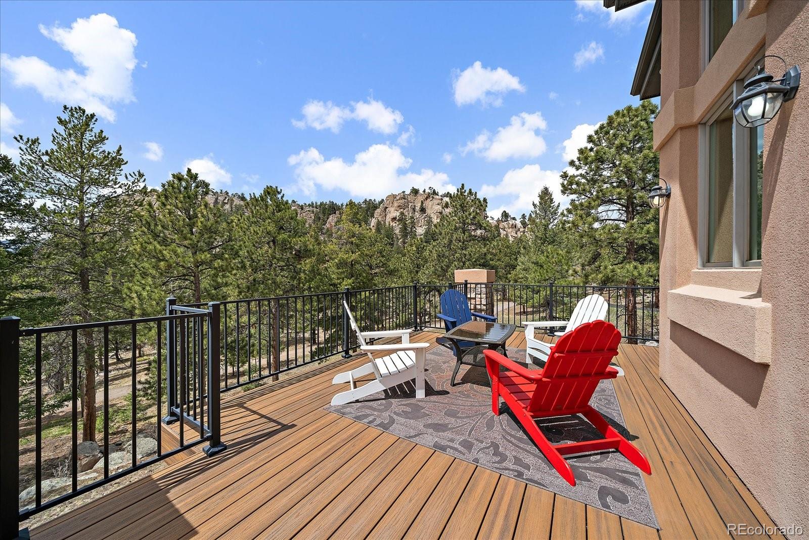 6737 Timbers Drive Evergreen, CO 80439 - Photo 40 of 47 a view of balcony with furniture