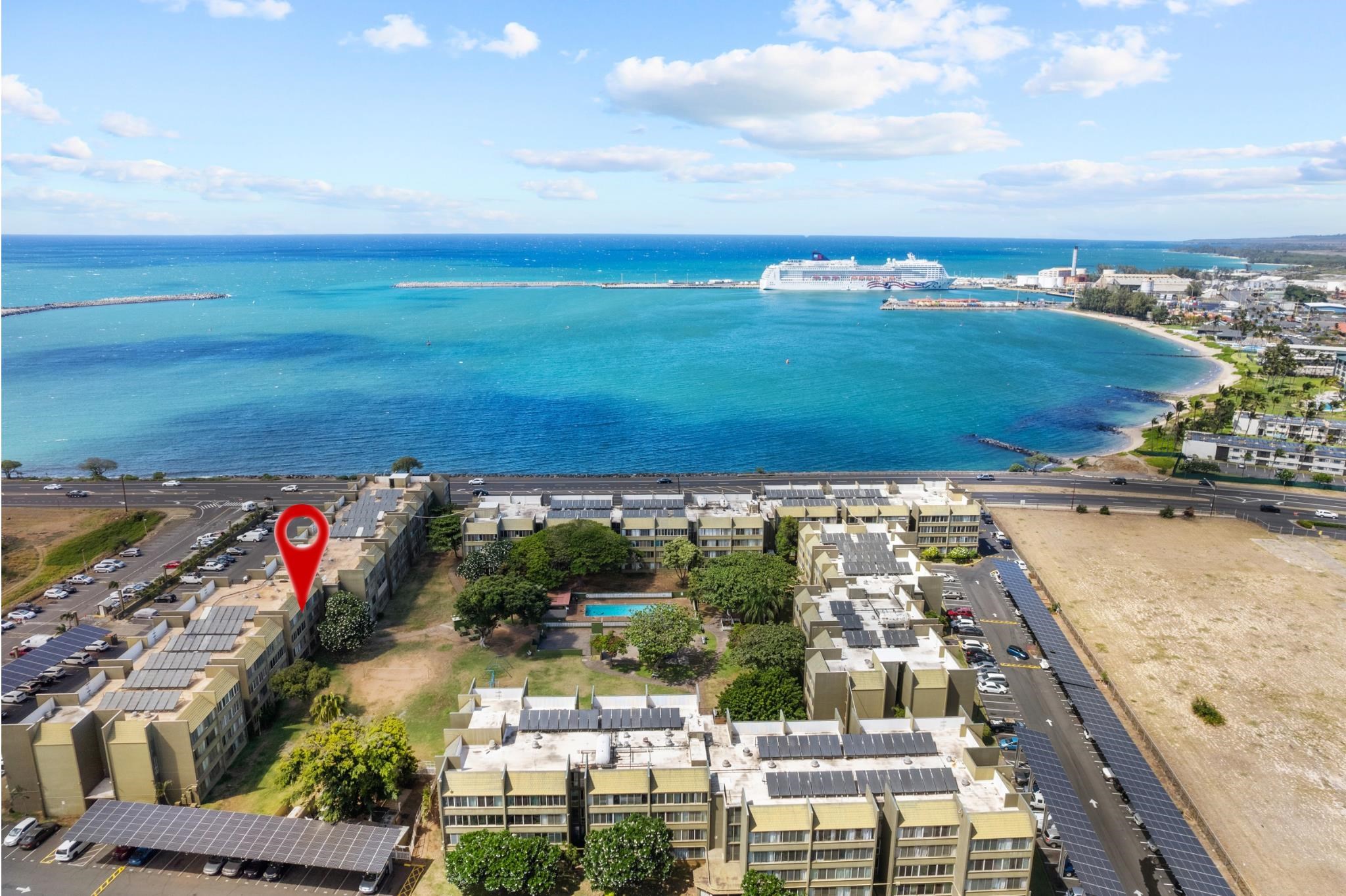 111 Kahului Beach Road, Unit D309 Kahului, HI 96732 - Photo 24 of 26 a view of a city and an ocean