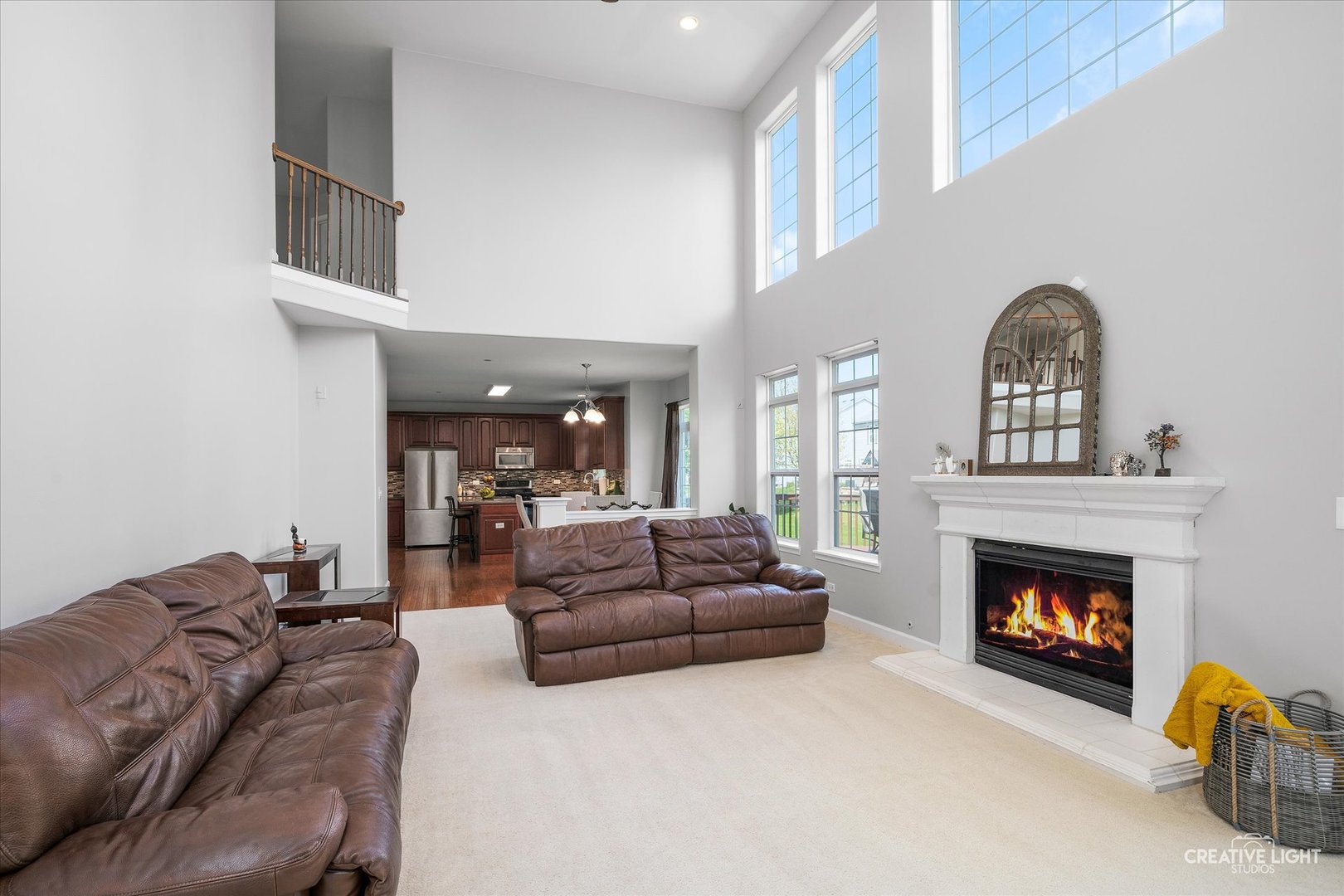 5912 Mackinac Lane Hoffman Estates, IL 60192 - Photo 13 of 32 a living room with furniture and a fireplace