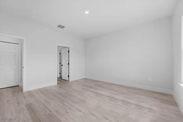 a view of an empty room