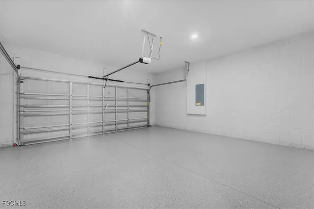 a view of swimming pool with a garden