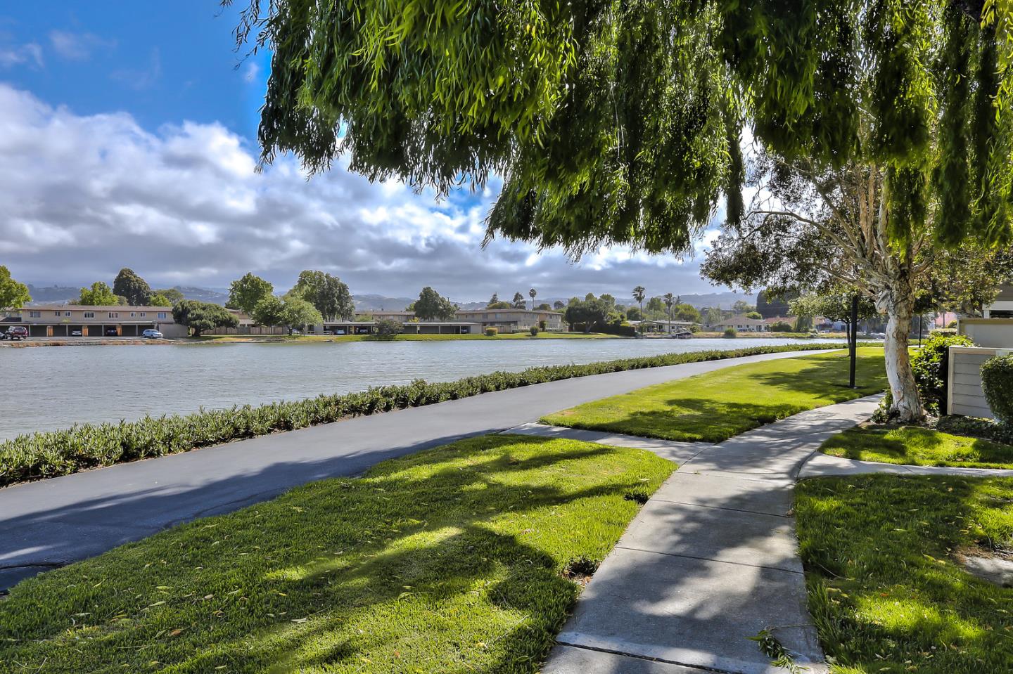 1925 Vista Cay San Mateo, CA 94404 - Photo 24 of 24 a view of a lake with houses in the back