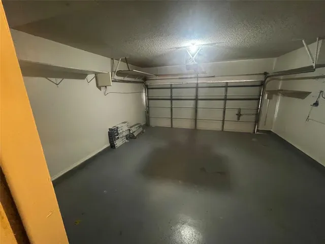 a view of a garage