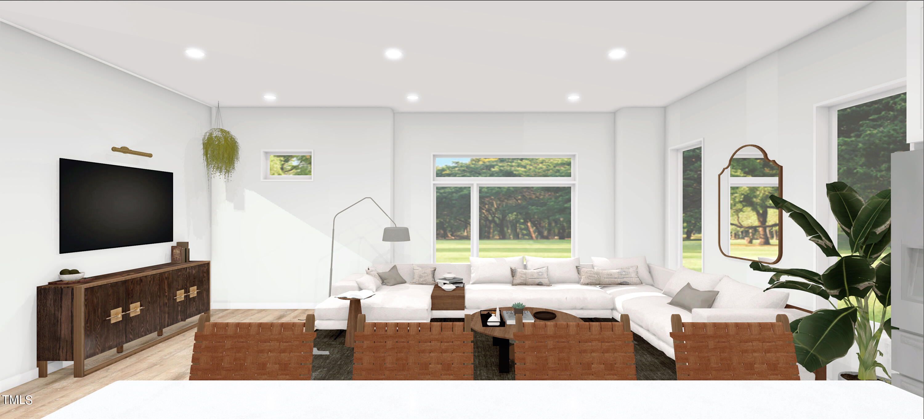 801 Martin Luther King Jr Boulevard, Unit B Raleigh, NC 27601 - Photo 13 of 67 a living room with furniture and a flat screen tv