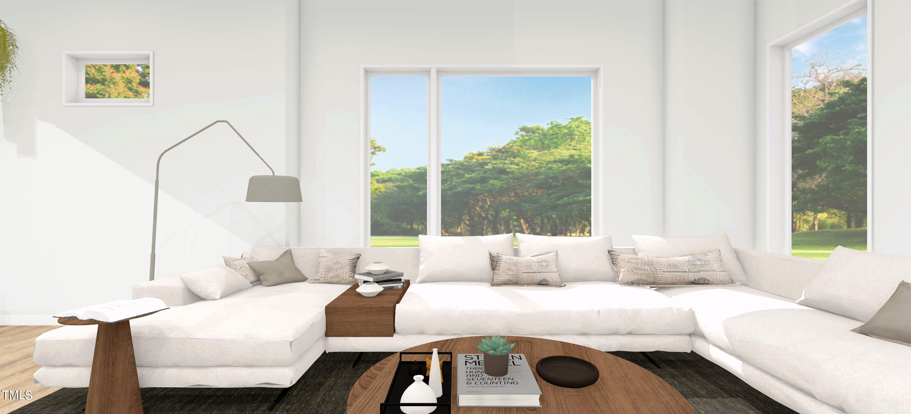 801 Martin Luther King Jr Boulevard, Unit B Raleigh, NC 27601 - Photo 17 of 67 a living room with furniture and a large window