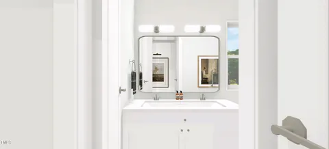 a view of a bathroom with a shower