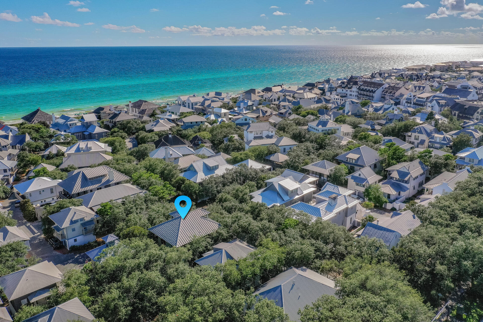 81 Round Road Inlet Beach, FL 32461 - Photo 30 of 43 an aerial view of a city and ocean view