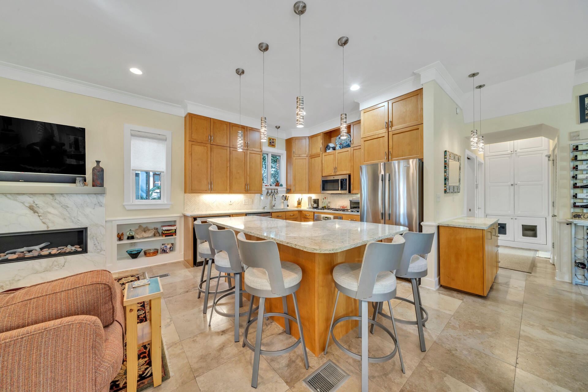 81 Round Road Inlet Beach, FL 32461 - Photo 3 of 43 a view of a dining room with furniture