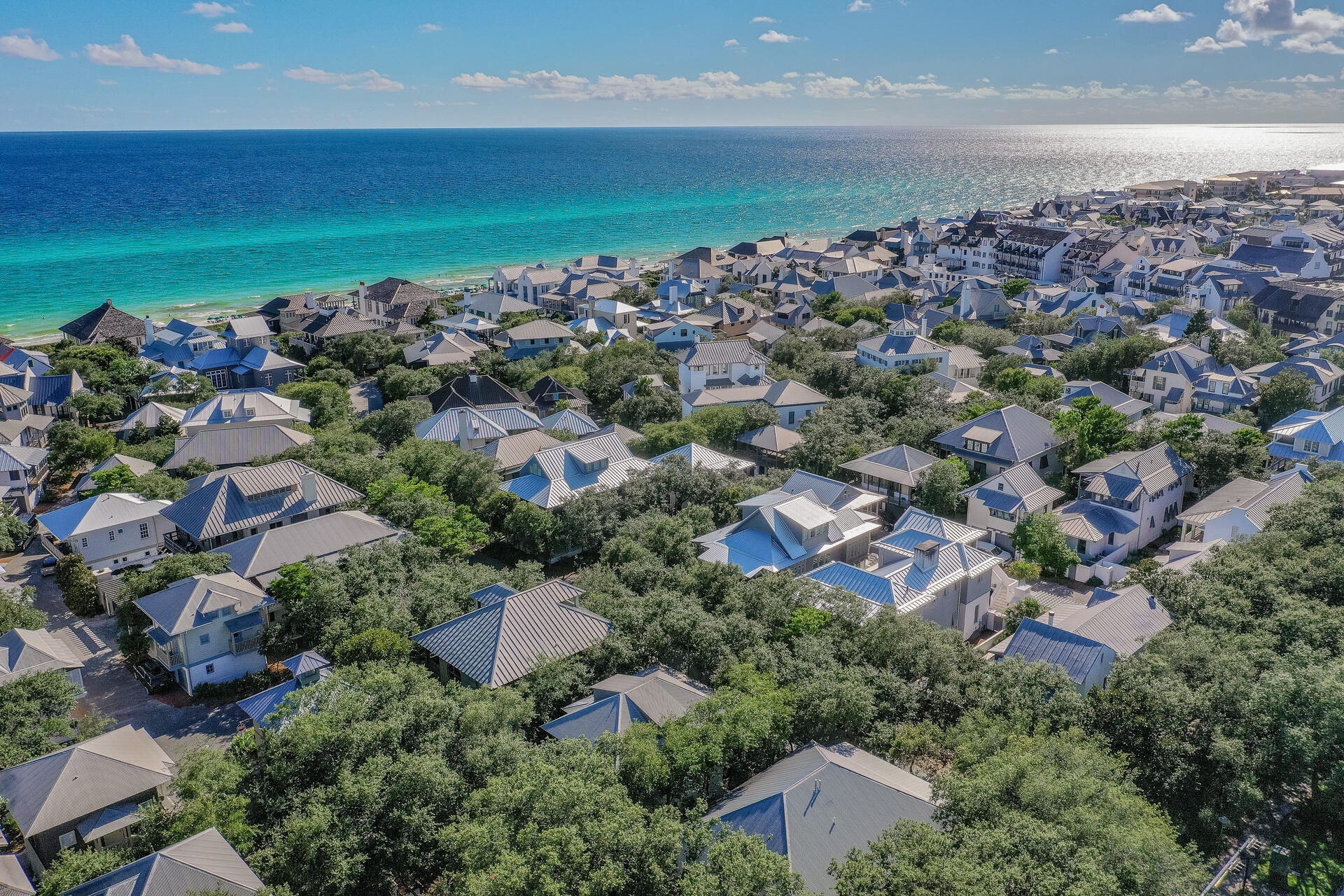 81 Round Road Inlet Beach, FL 32461 - Photo 33 of 43 an aerial view of a city and ocean view