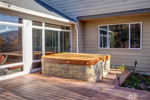 a view of a park with slide