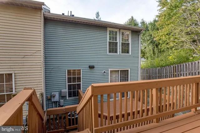 a view of a house with a deck
