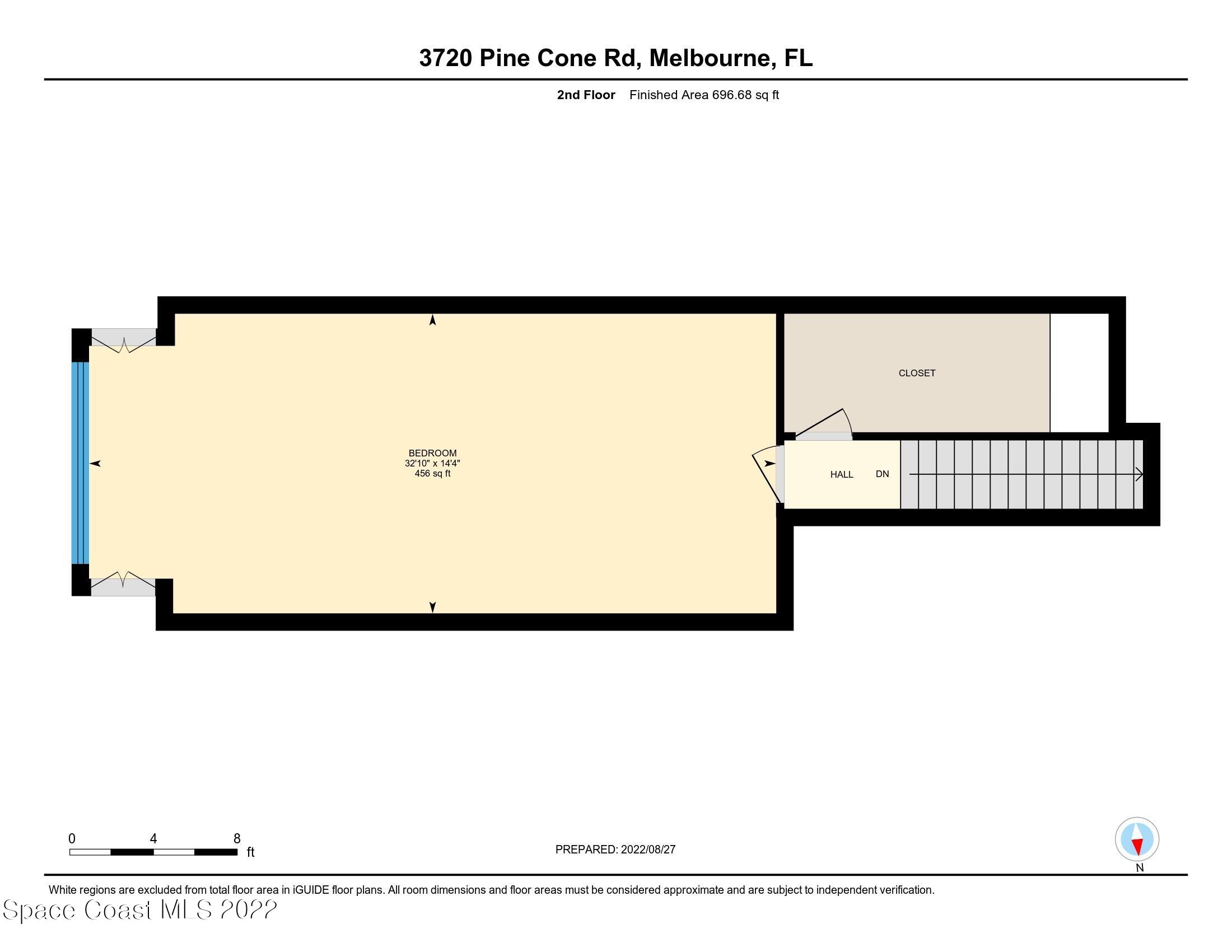 3720 Pine Cone Road Melbourne, FL 32934 - Photo 3 of 34 Upstairs Bonus Room