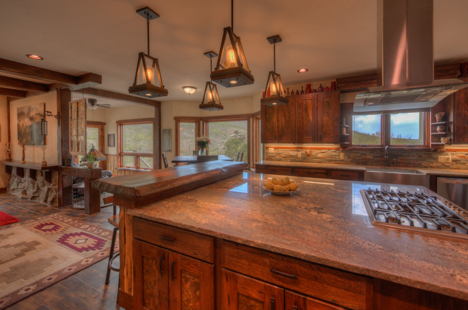 1833 Yellowstone Creek Road Walsenburg, CO 81089 - Photo 14 of 50 a room with lots of wooden furniture