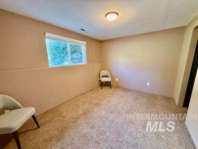 2945 25th Street Clarkston, WA 99403 - Photo 39 of 46 Sitting room featuring carpet flooring and a textured ceiling