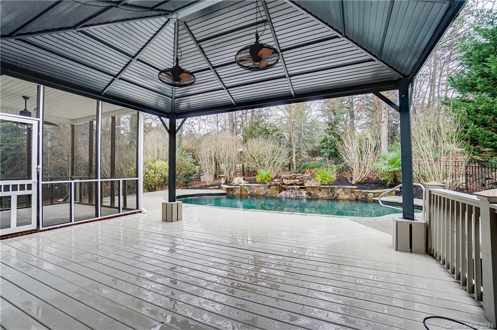 7064 Harbor Court Tega Cay, SC 29708 - Photo 48 of 48 a view of outdoor space with wooden floor and outdoor seating