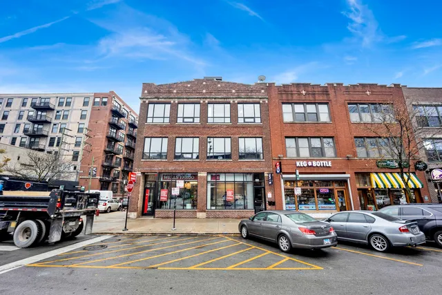 a car parked in front of a building