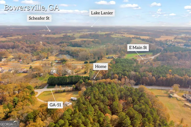 a view of city and mountain