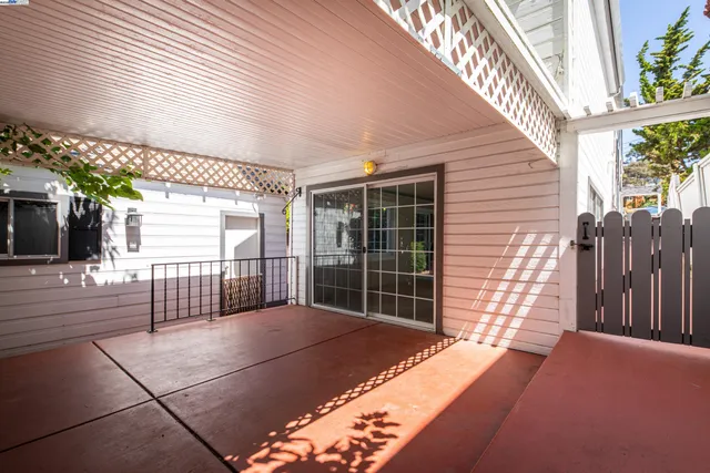 a view of a house with a balcony