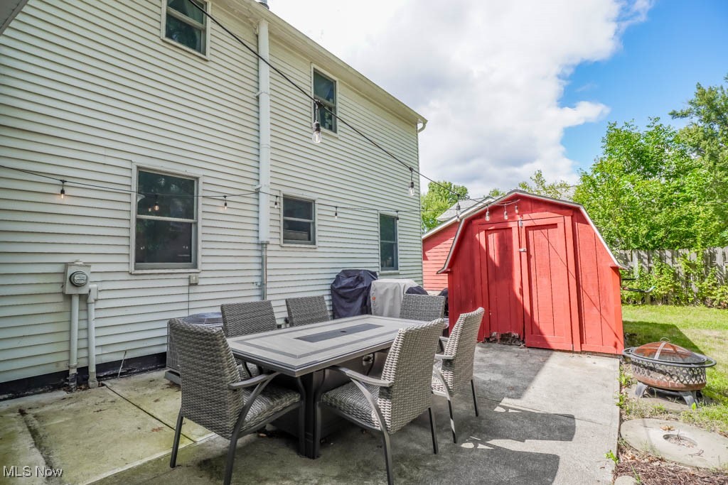 9577 Prospect Road Strongsville, OH 44149 - Photo 40 of 49 Patio Area with shed