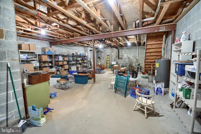 a view of storage and utility room