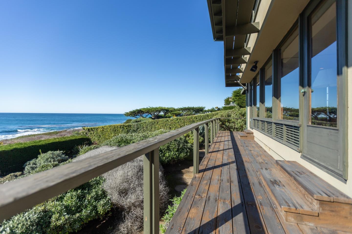 2615 Ribera Road Carmel, CA 93923 - Photo 12 of 23 a view of balcony with wooden floor and fence
